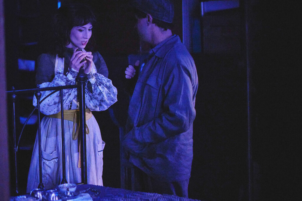Jacqueline Thair and Gryphyn Karimloo backstage (The Secret Garden, 2024)