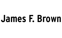 James F. Brown wordmark