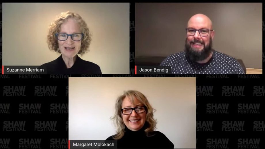 Suzanne Merriam, Jason Bendig and Margaret Molokach virtual Shaw Encounters