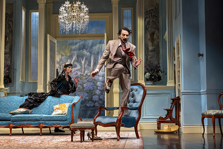 Julia Course as Louise Allington and Mike Nadajewski as Aubrey Henry Maitland Allington. Photo by David Cooper.
