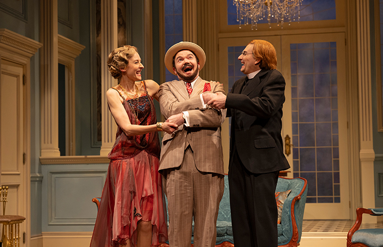 Julia Course as Louise Allington, André Morin as Henery and Mike Nadajewski as Aubrey Henry Maitland Allington. Photo by David Cooper.