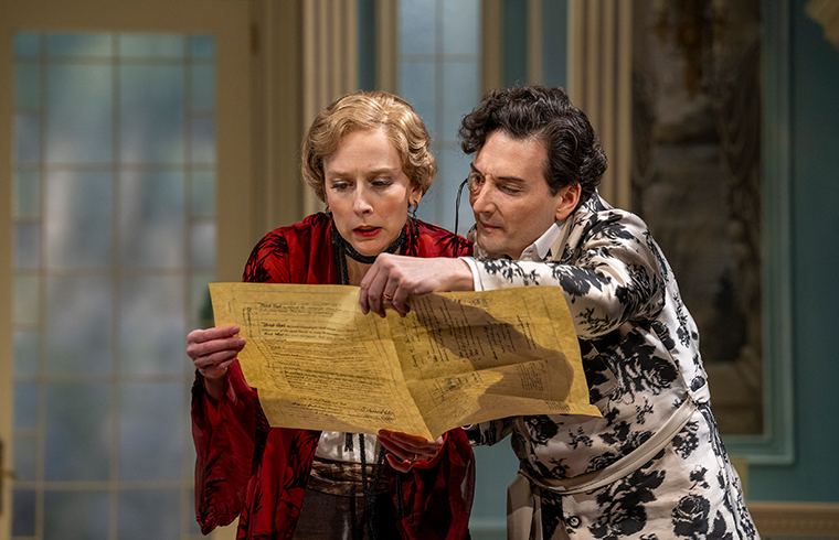 Julia Course as Louise Allington and Mike Nadajewski as Aubrey Henry Maitland Allington. Photo by David Cooper.
