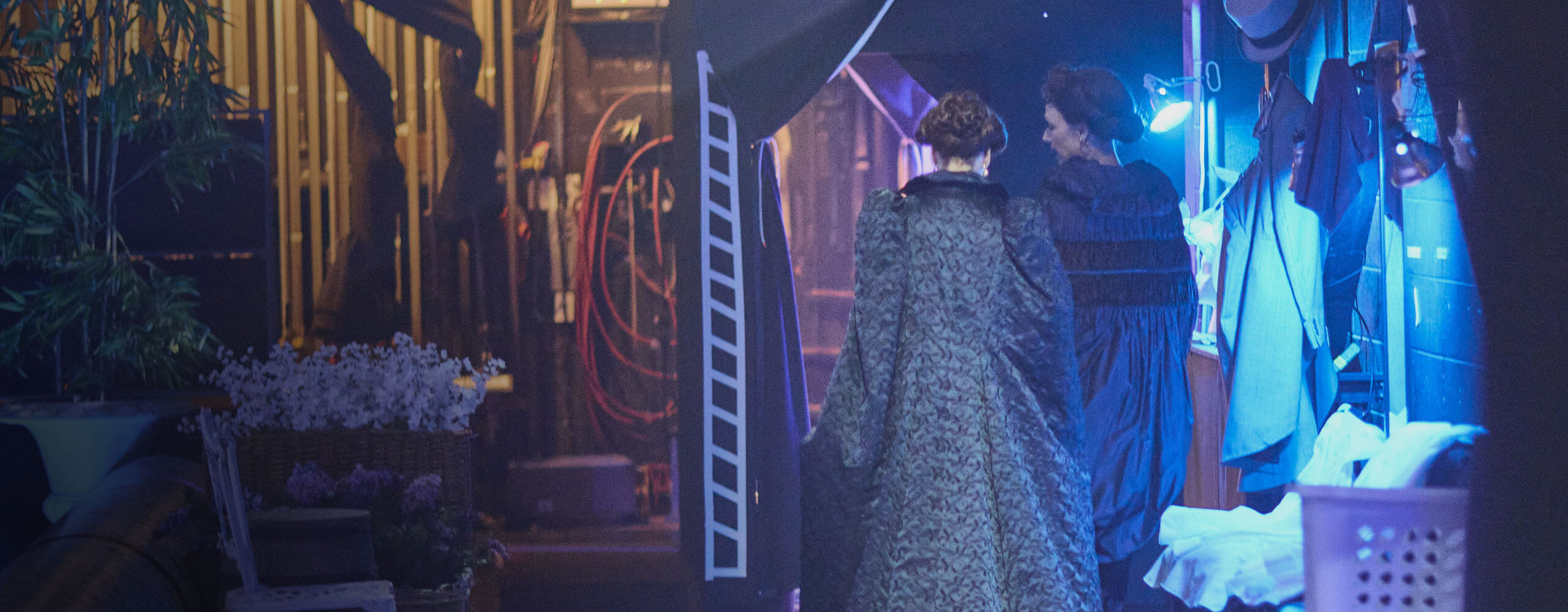 Élodie Gillett and Allison McCaughey backstage (My Fair Lady, 2024)