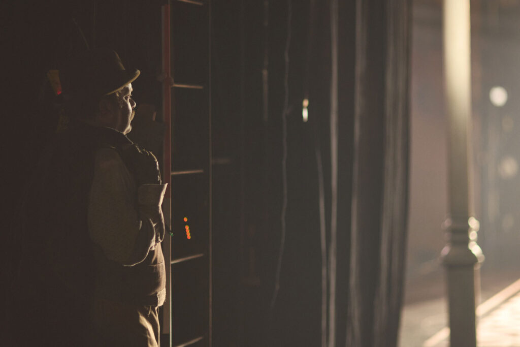 Shane Carty backstage (My Fair Lady, 2024)