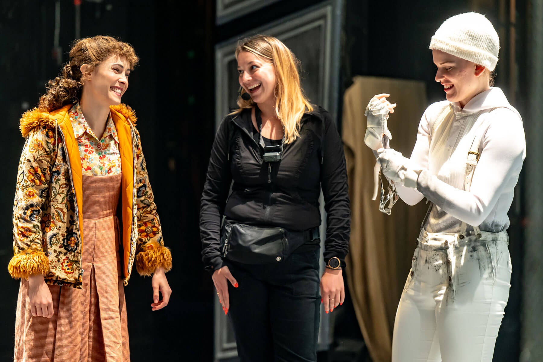 Alexandra Gratton, Becca Jorgensen and Madelyn Miyashita in <em>The Lion, the Witch and the Wardrobe</em> (2025).