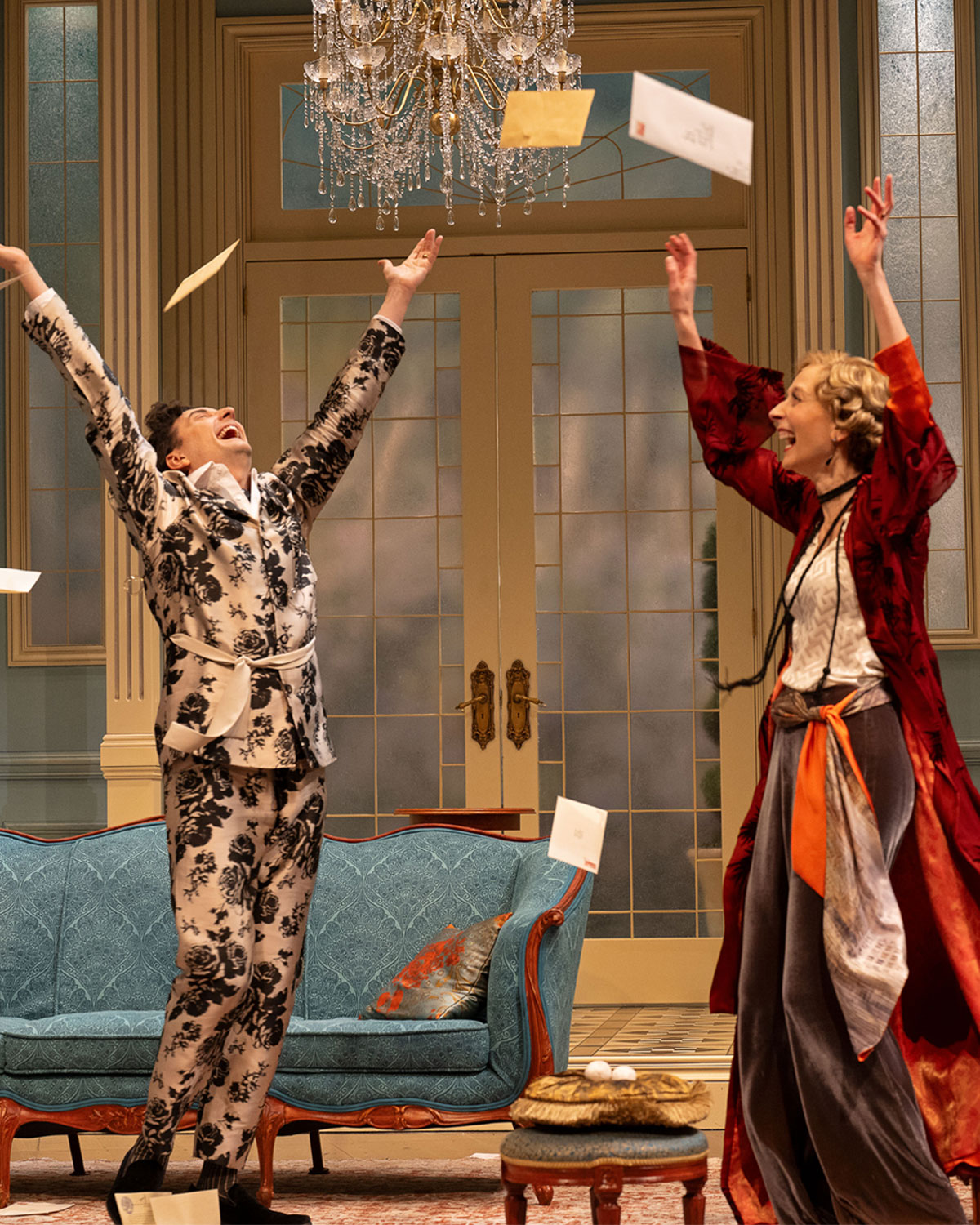 Mike Nadajewski and Julia Course in Tons of Money. Photo by David Cooper.