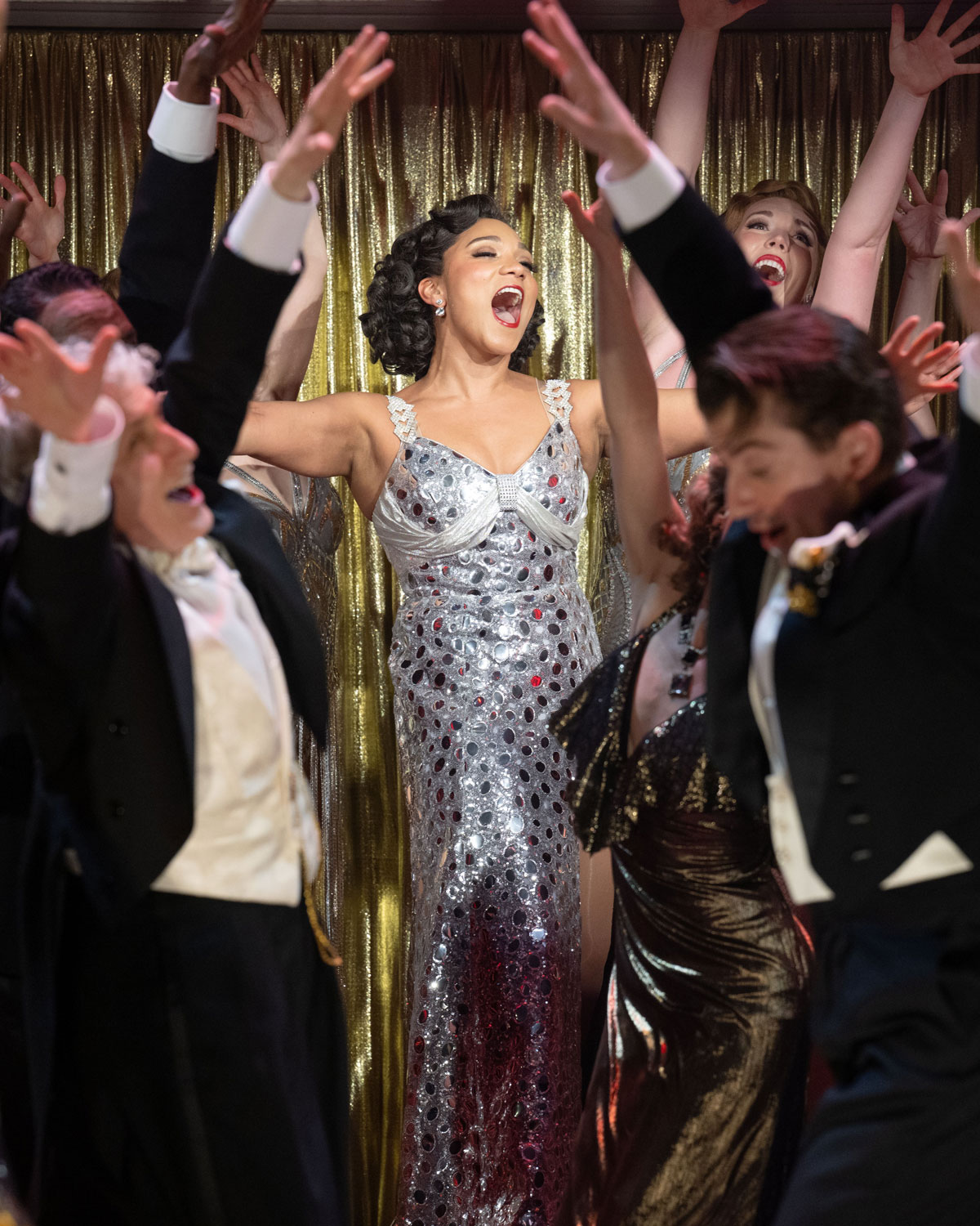 Mary Antonini and the cast of Anything Goes. Photo by David Cooper.
