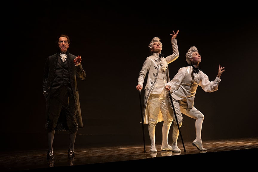 Tom Rooney, Julia Course, Sochi Fried in Amadeus. Photo by David Cooper.