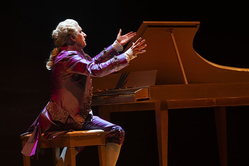 Michael Therriault in Amadeus. Photo by David Cooper.