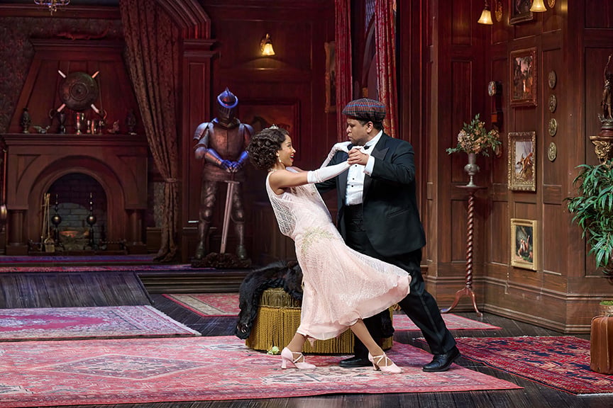 Camille Eanga-Selenge and Peter Fernandes in One for the Pot. Photo by Michael Cooper.
