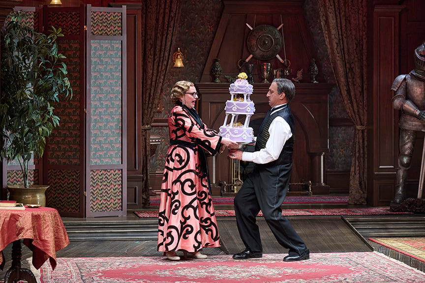 Fiona Byrne and Sanjay Talwar in One for the Pot. Photo by Michael Cooper.