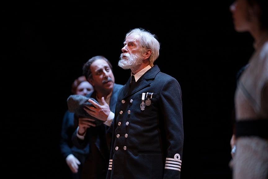 Fiona Byrne, Sanjay Talwar, Tom Rooney and Sochi Fried in Heartbreak House. Photo by David Cooper.