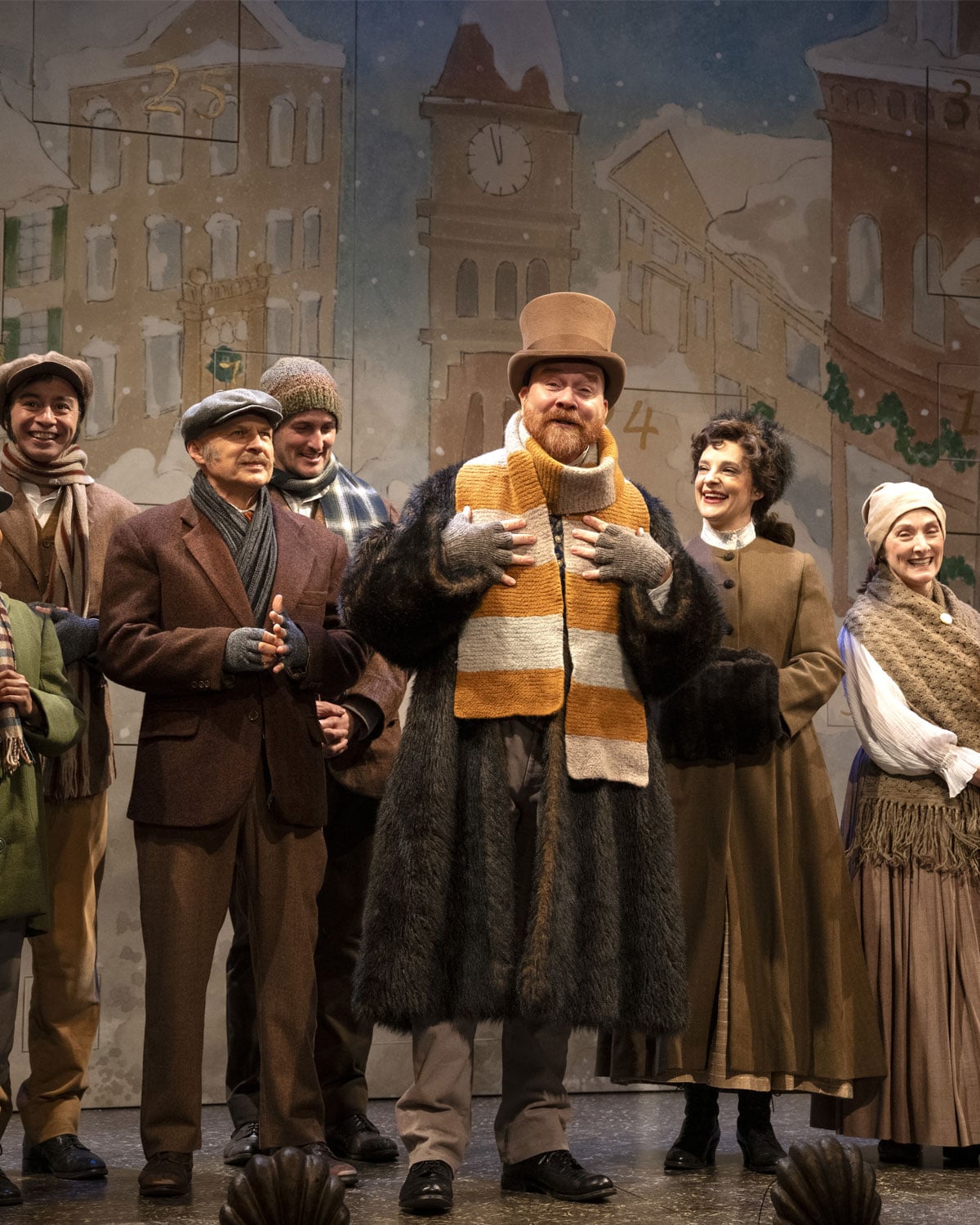 The cast of A Christmas Carol (2025). Photo by David Cooper.