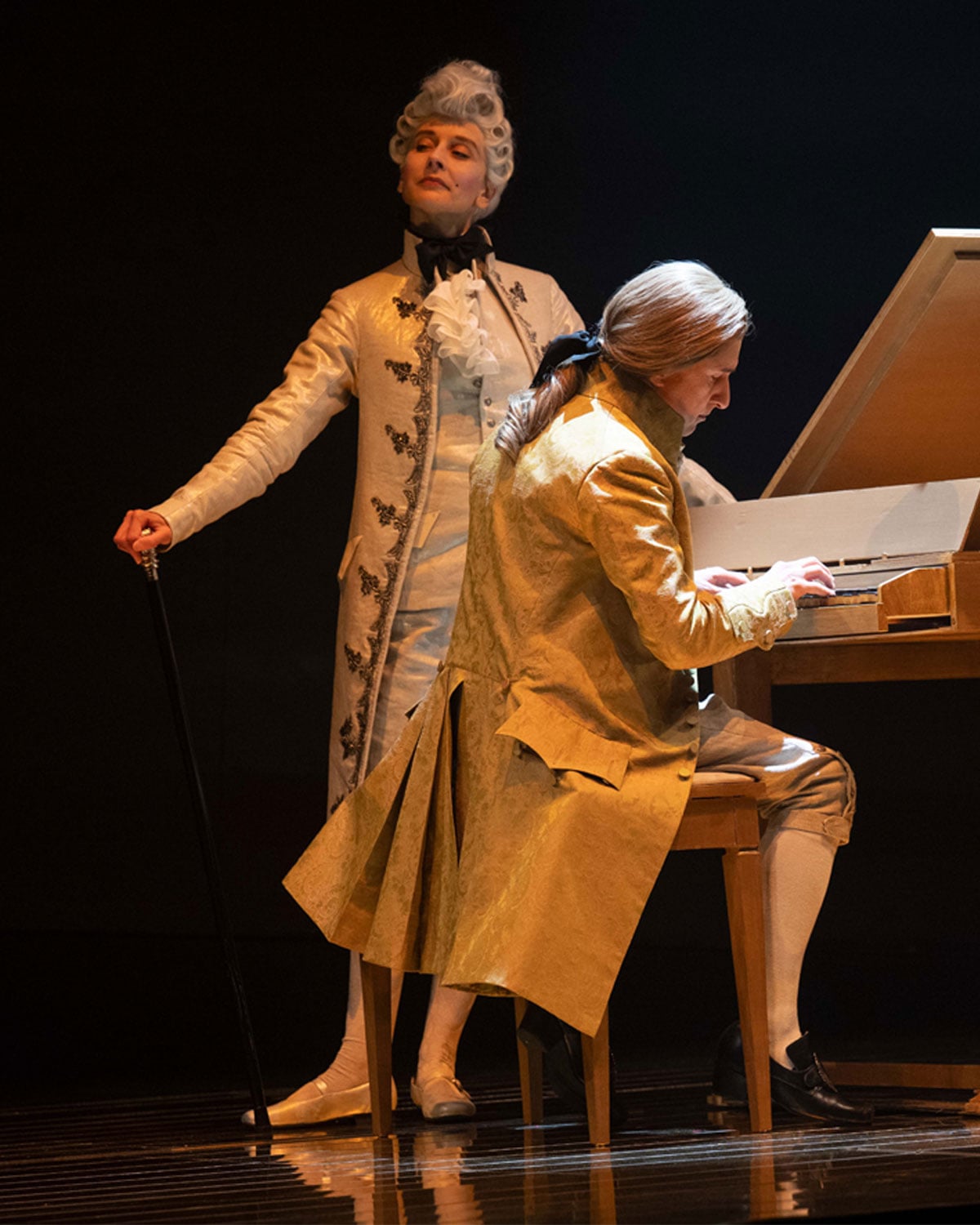 Julia Course, Michael Therriault and Sochi Fried in Amadeus. Photo by David Cooper.